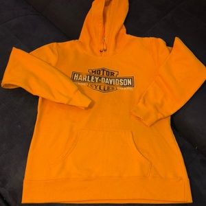 Harley Davidson sweatshirt orange